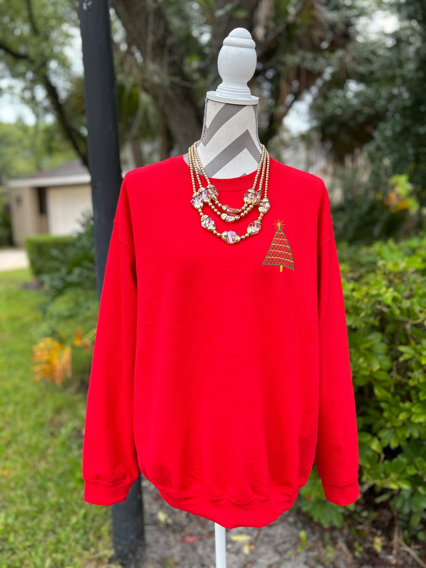 Chic Christmas Tree Sweatshirt