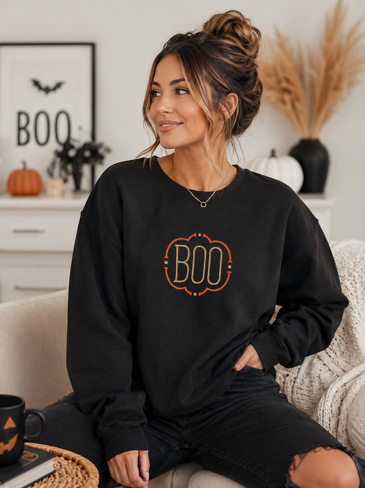 Cozy Boo Halloween Sweatshirt