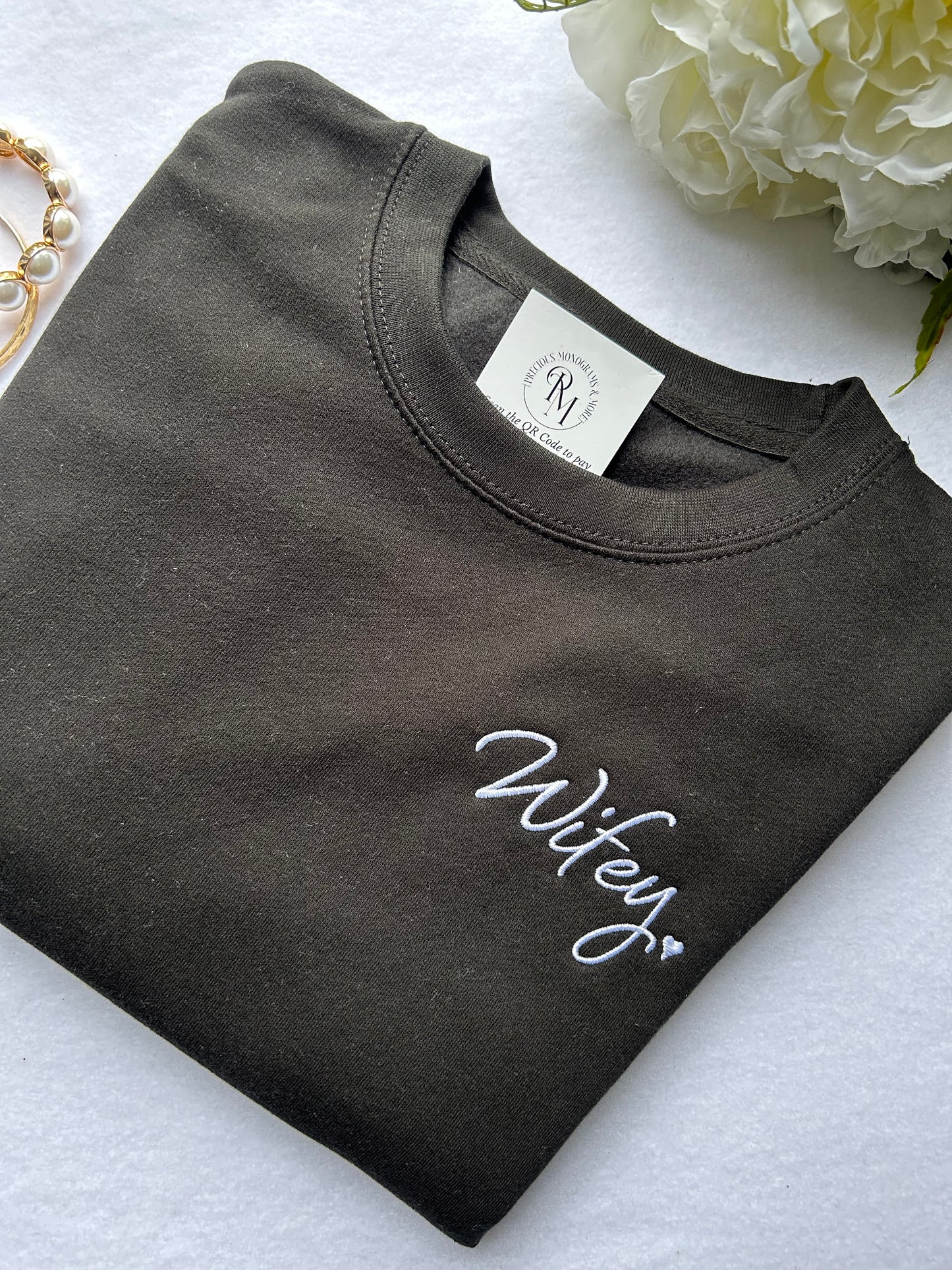 Wifey Left Chest Sweatshirt