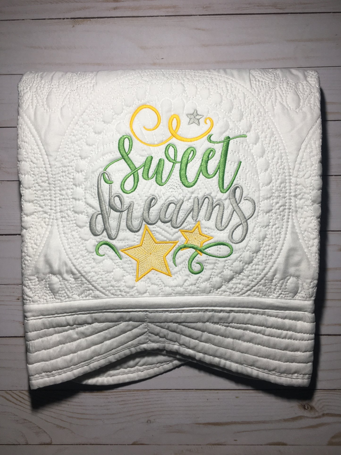 "Sweet Dreams" Heirloom Baby Quilt