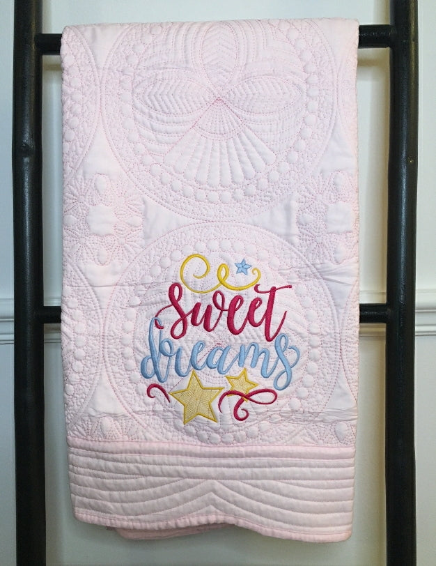 "Sweet Dreams" Heirloom Baby Quilt