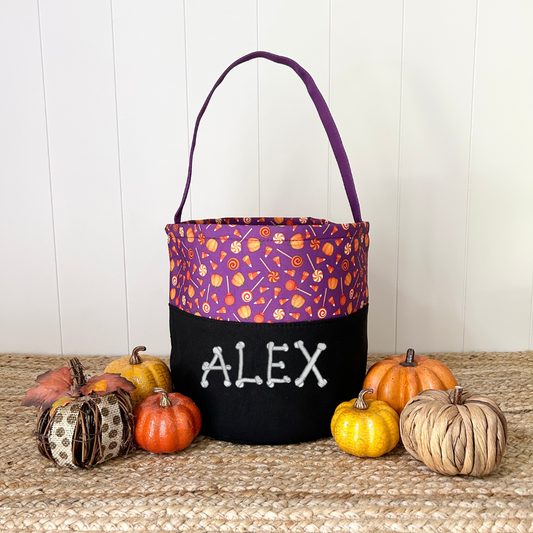 Candy Print Halloween Tote