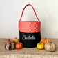 Orange Polkadot Halloween Tote