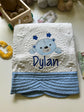 "Happy Baby Bear" Heirloom Baby Quilt