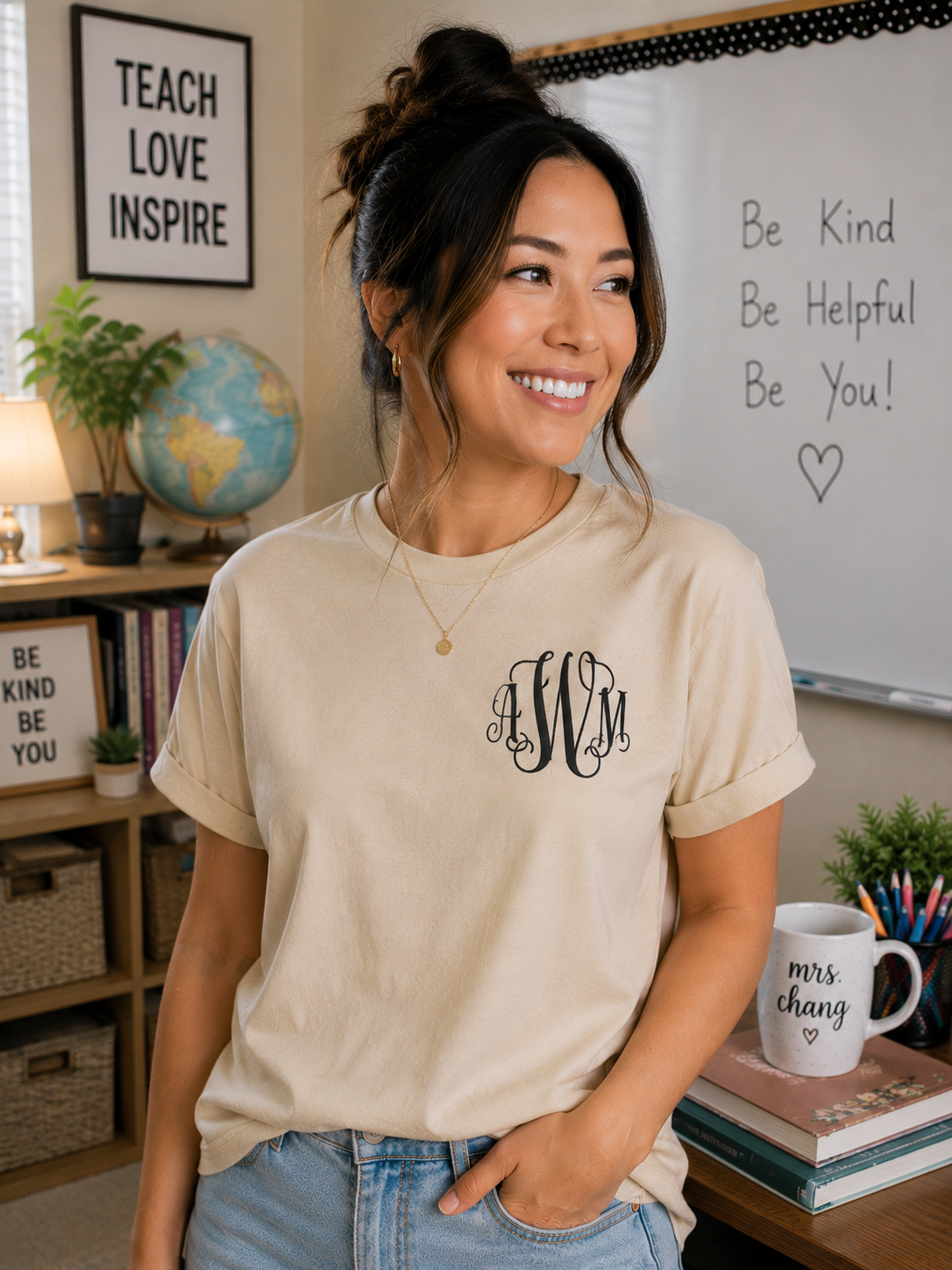 Creative Hub Teacher Monogrammed Shirts