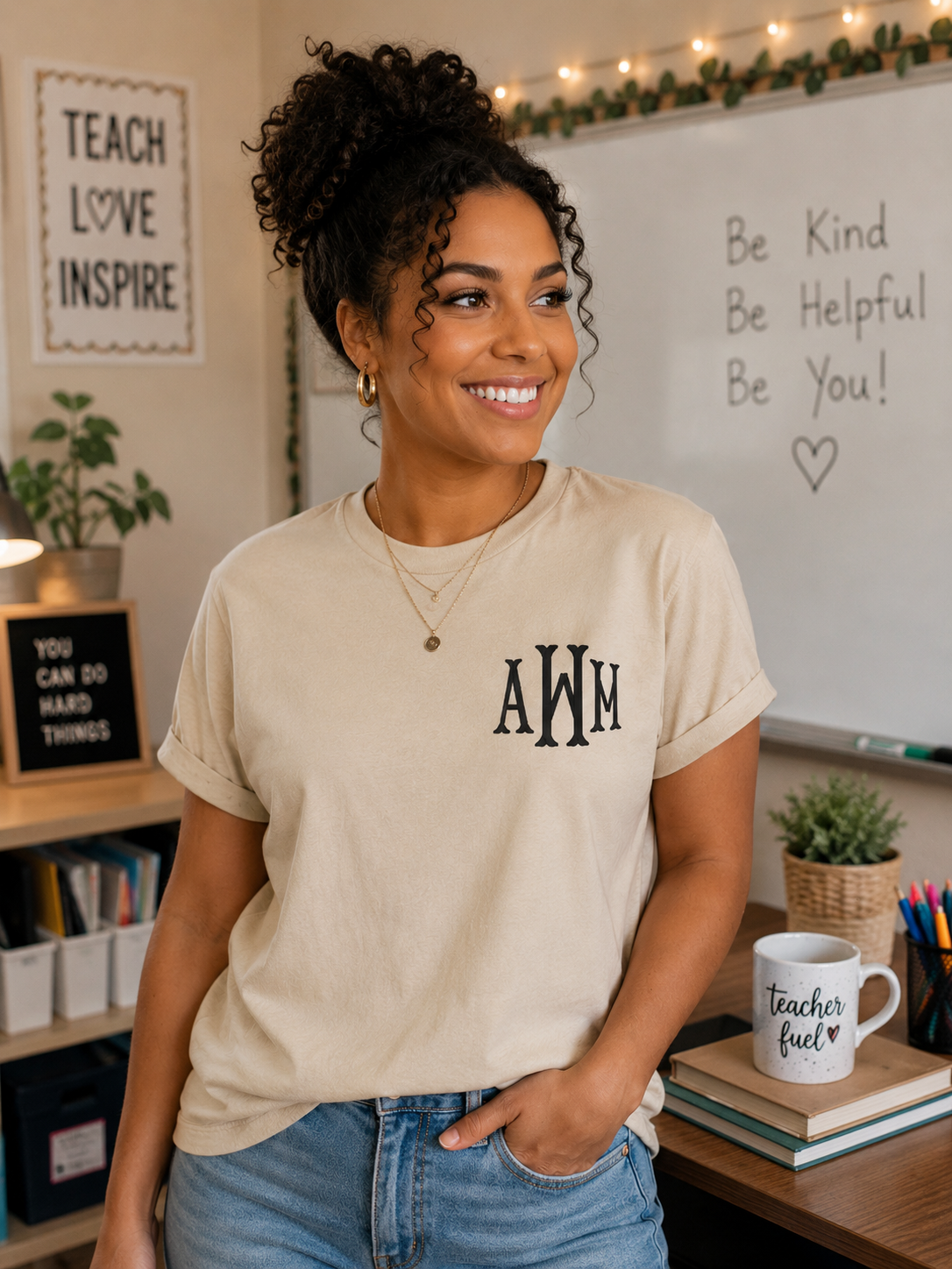 Creative Hub Teacher Monogrammed Shirts