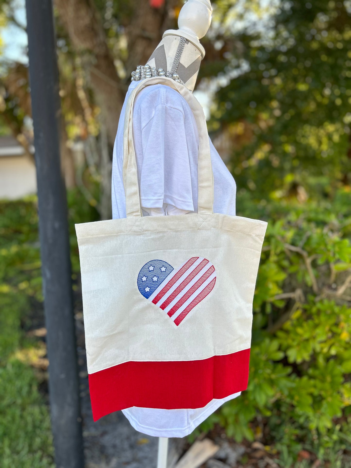 USA Heart Tote Bag