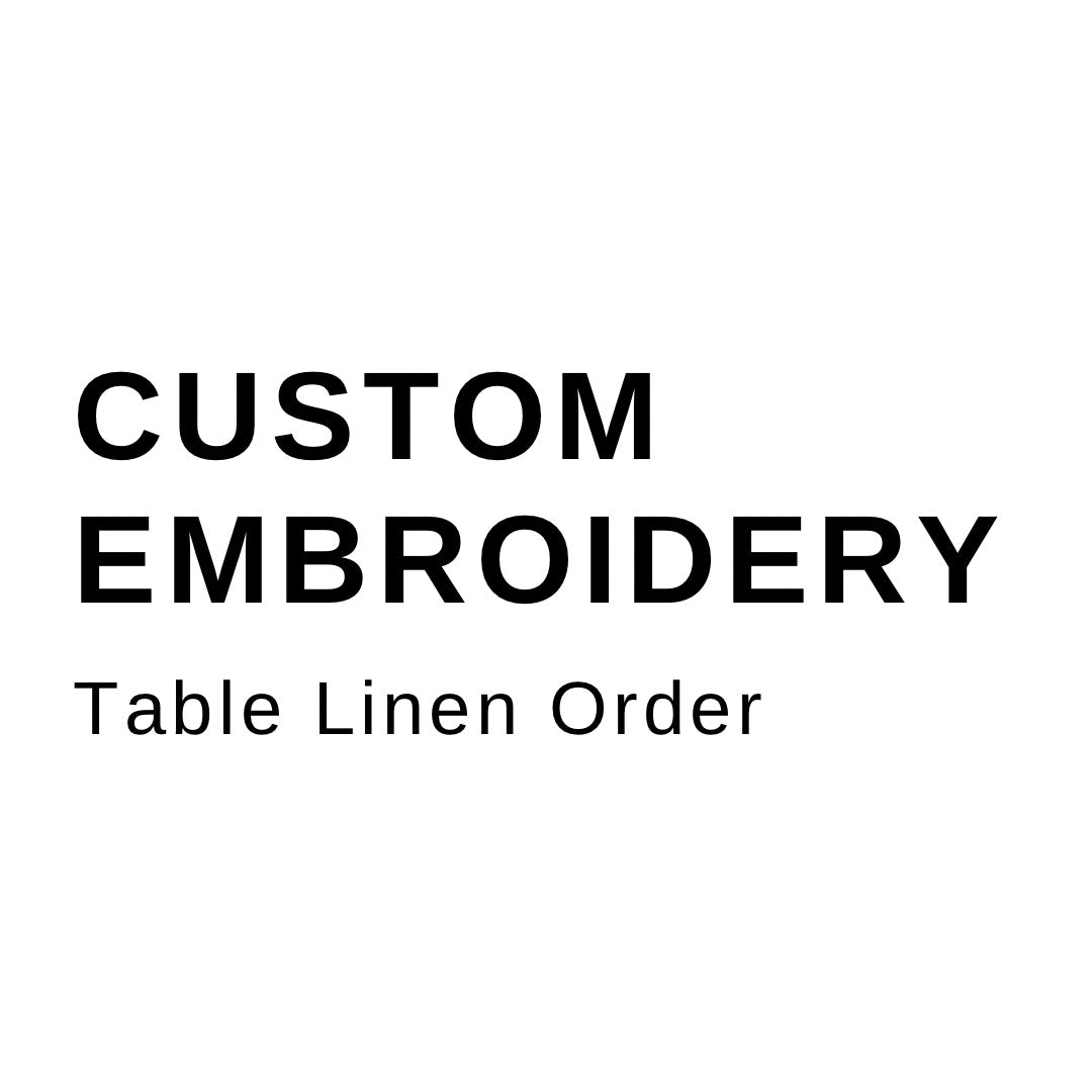 Custom Table Linen