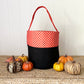 Orange Polkadot Halloween Tote