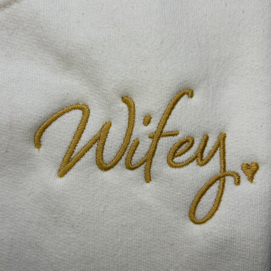 Wifey Left Chest Sweatshirt