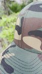 Camo Buck “Deer” Head Trucker Hat