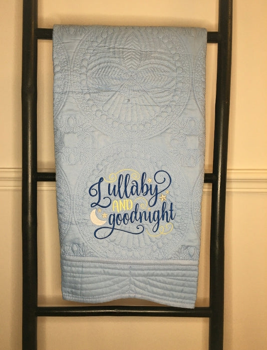 "Lullaby and Goodnight" Heirloom Baby Quilt
